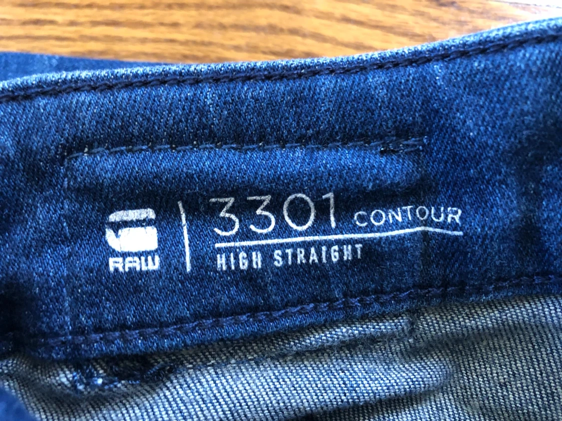 G-Star Raw 3301 Contour High Straight Jeans Women's Size 25x32 - photo 4