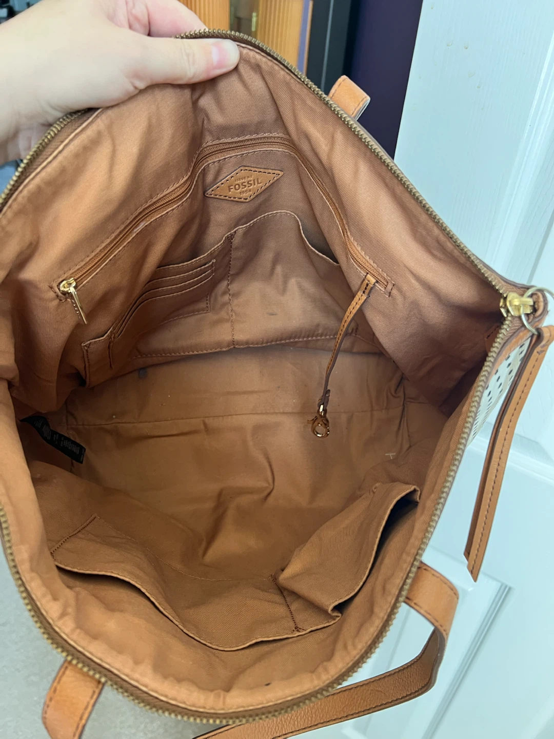 Like new Fossil leather Tote Bag - photo 5