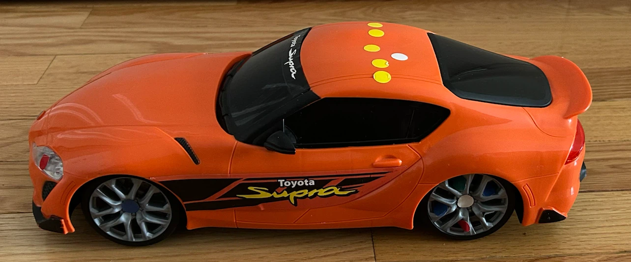 Orange Toyota Supra Toy Car - photo 2