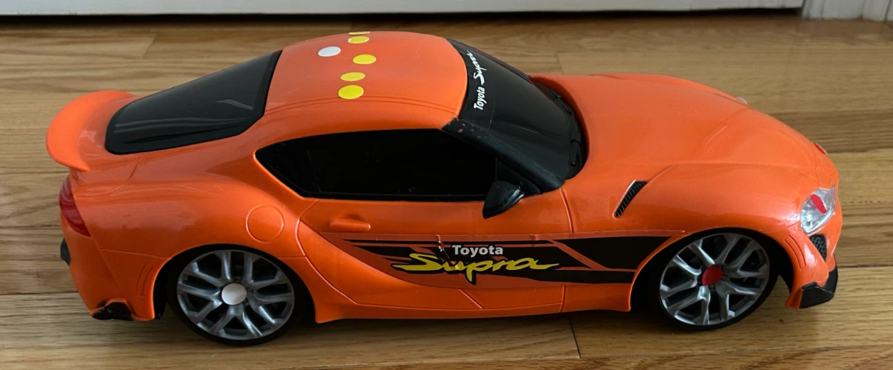 Orange Toyota Supra Toy Car - photo 4
