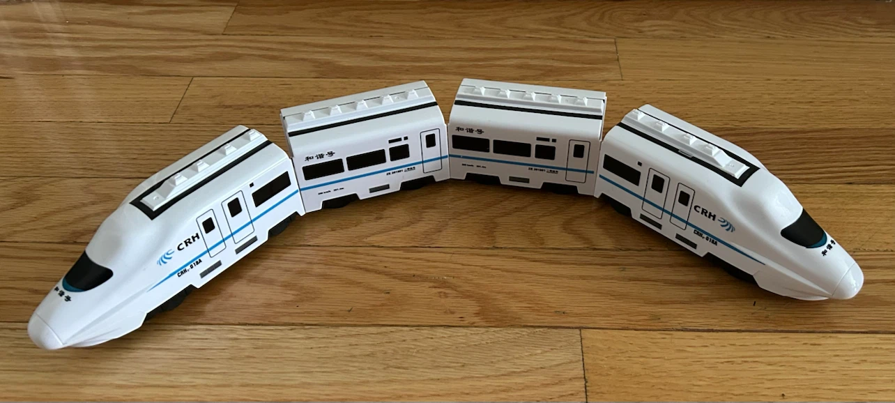 CRH High-Speed Train Toy - 4 Piece Set - photo 3