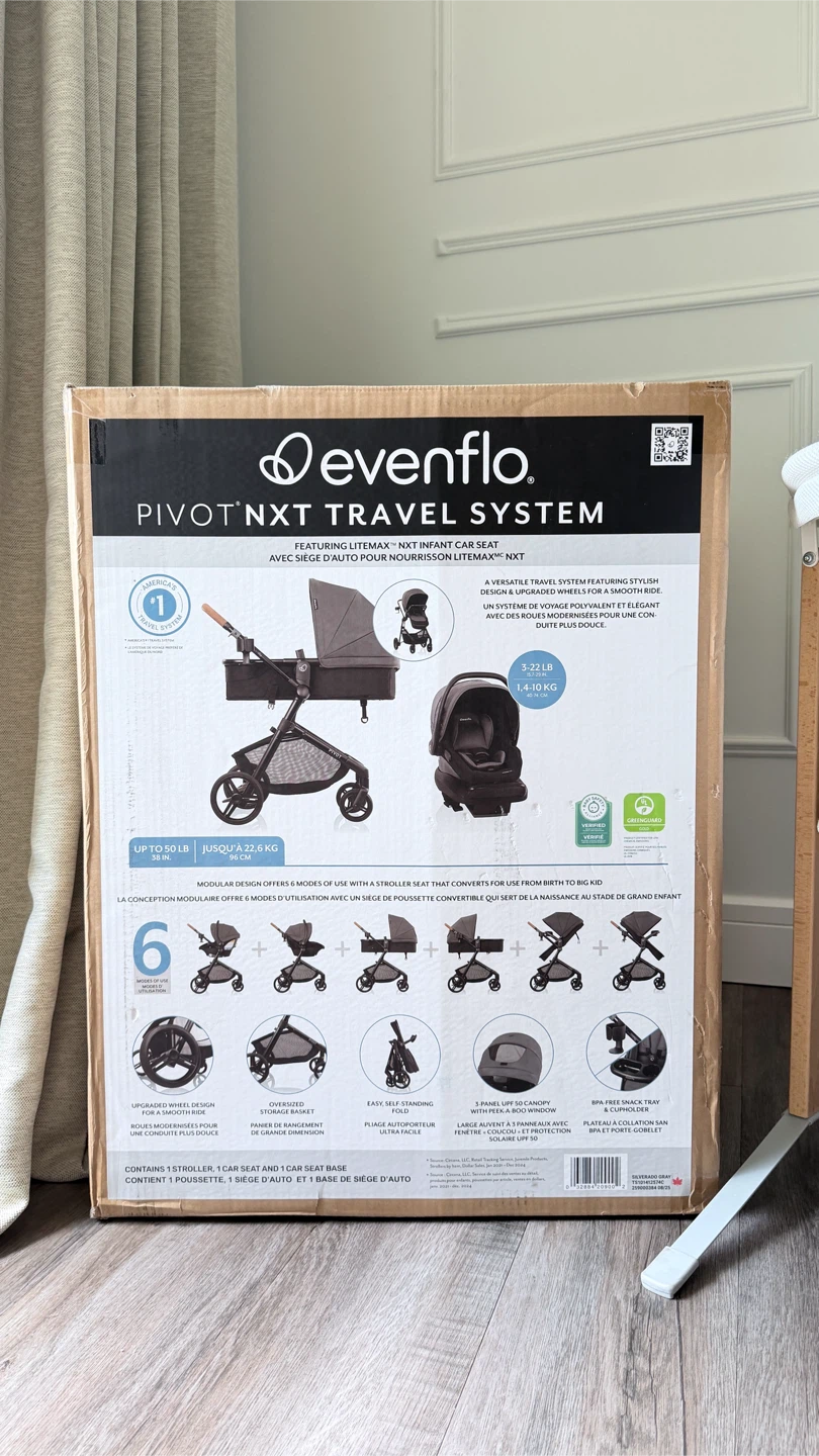 Evenflo Pivot NXT Travel System & Bjòrn Bassinet - photo 3