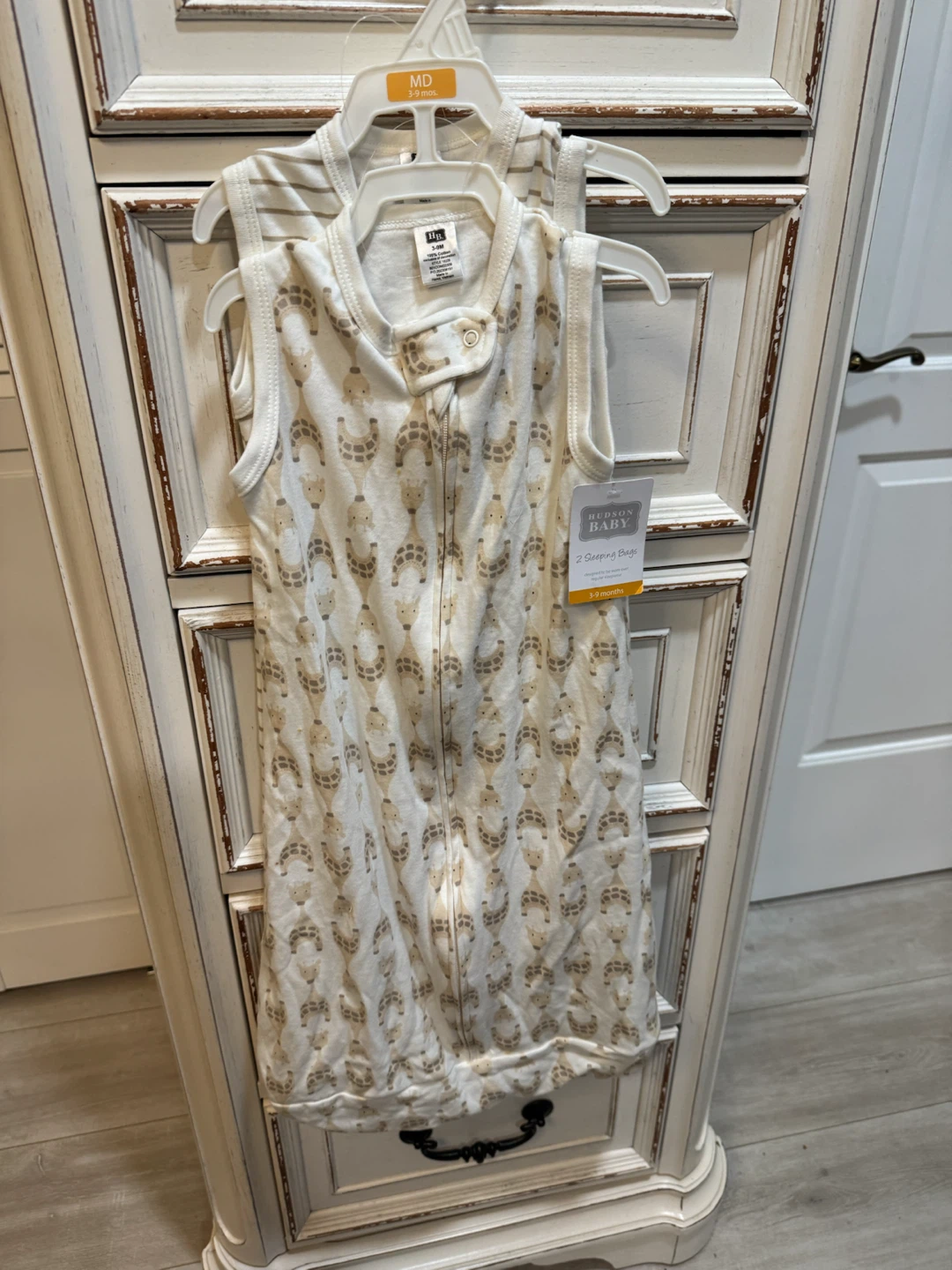 Hudson Baby Giraffe Print Sleep Sacks (3-9M) - photo 2