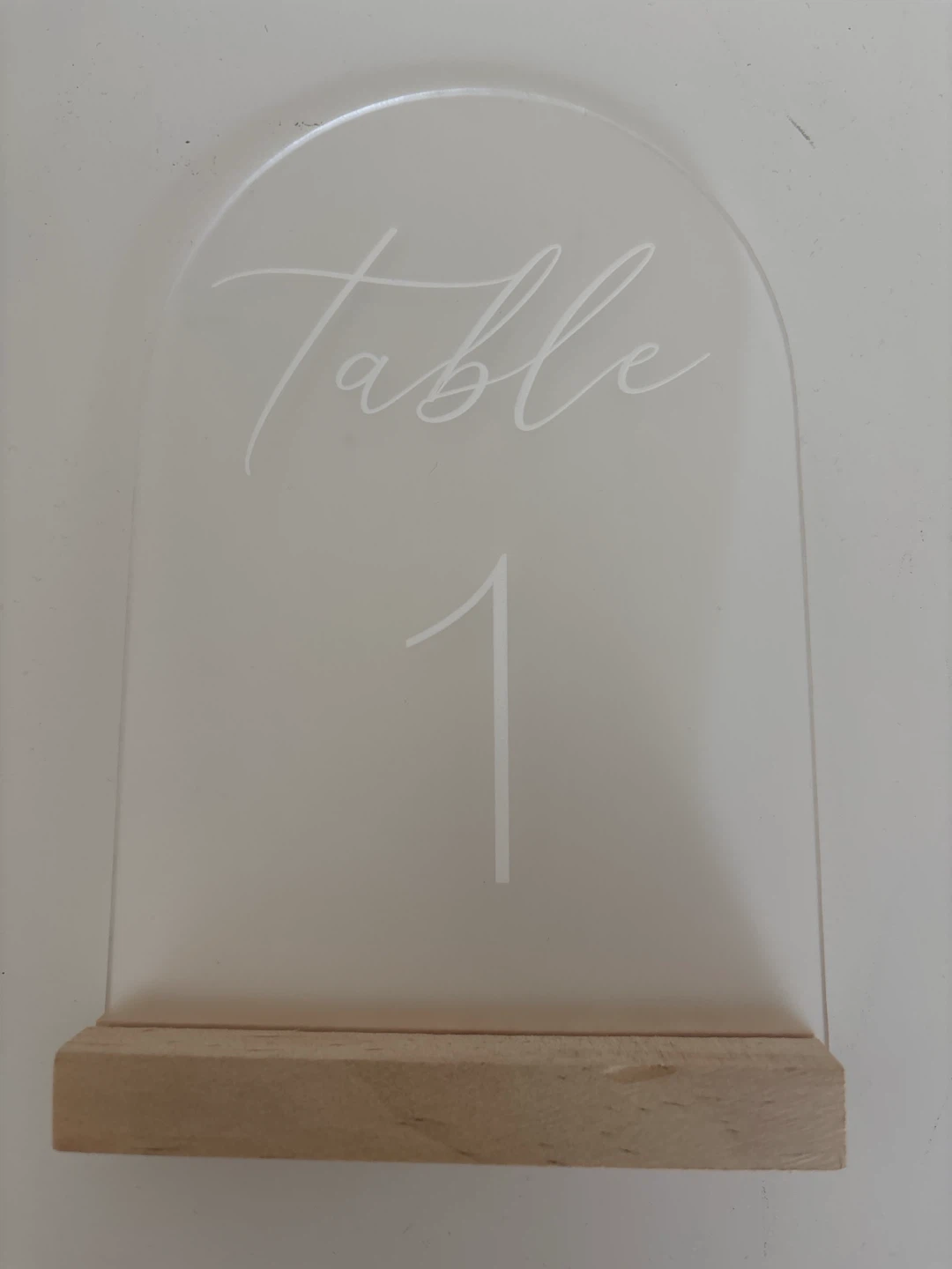 Arch Table Number Sign - photo 2