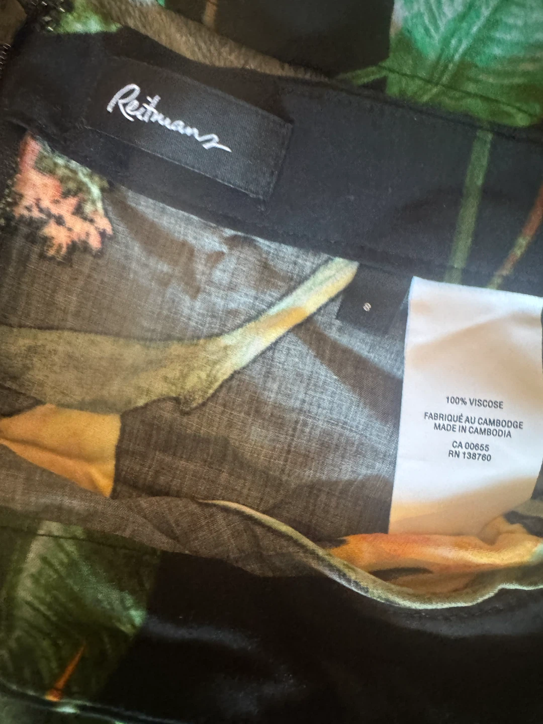 Reitmans Tropical Print Tank Top and Skirt Set - Size S - photo 2