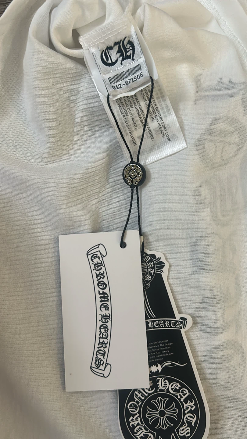 1:1 Chrome Hearts White T-Shirt Size S - photo 3