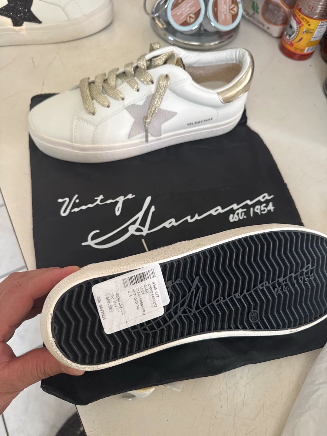 Vintage Havana White Star Sneakers - photo 2