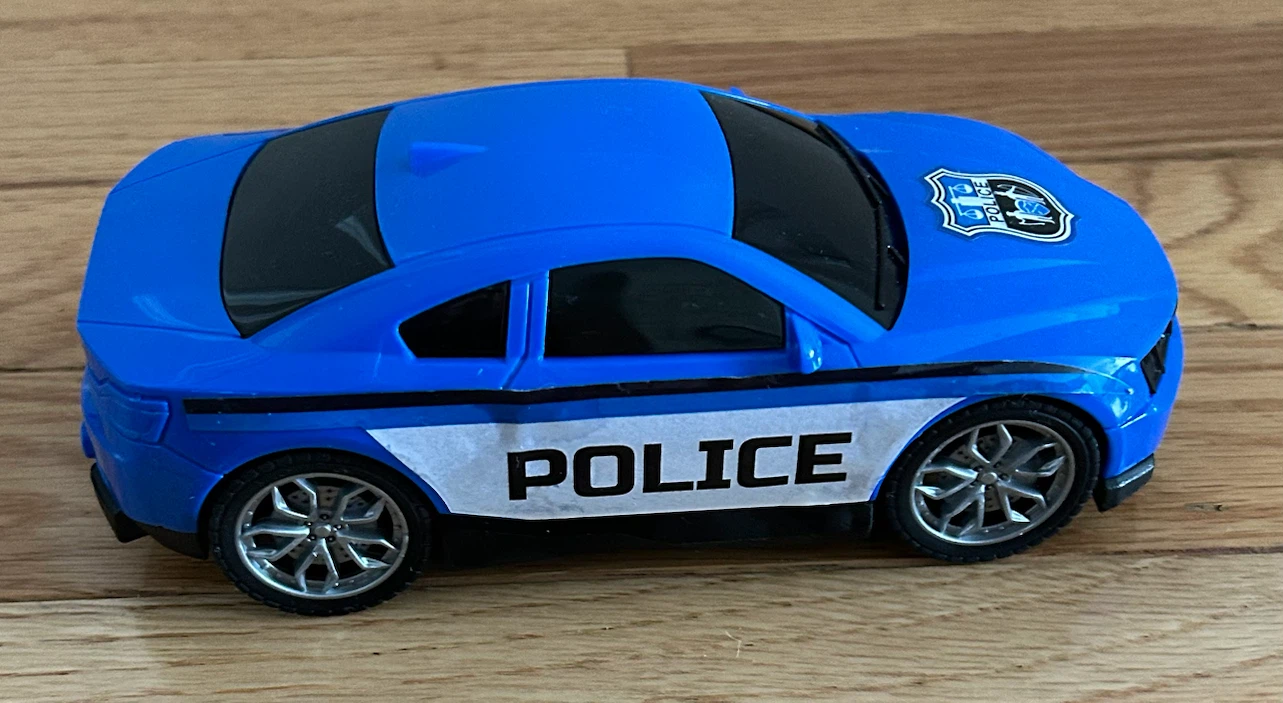 Blue Police Toy Car - photo 2