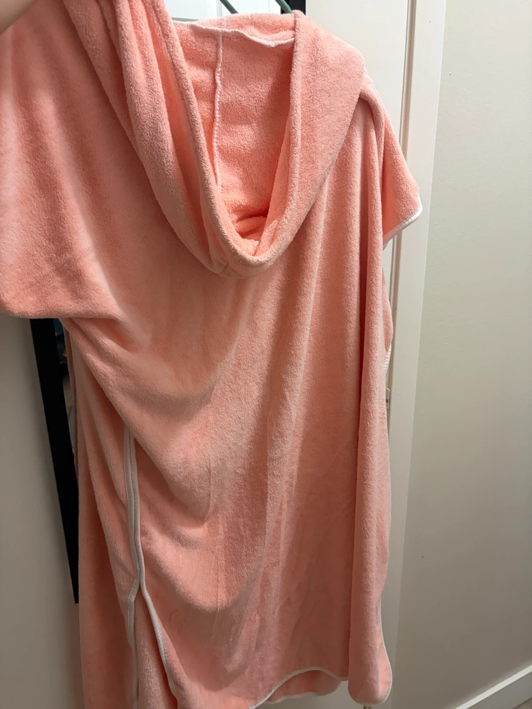 Peach Hooded Towel Poncho - photo 2
