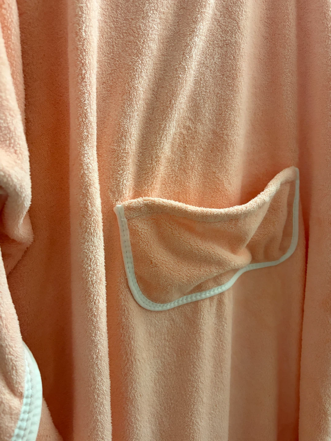 Peach Hooded Towel Poncho - photo 3