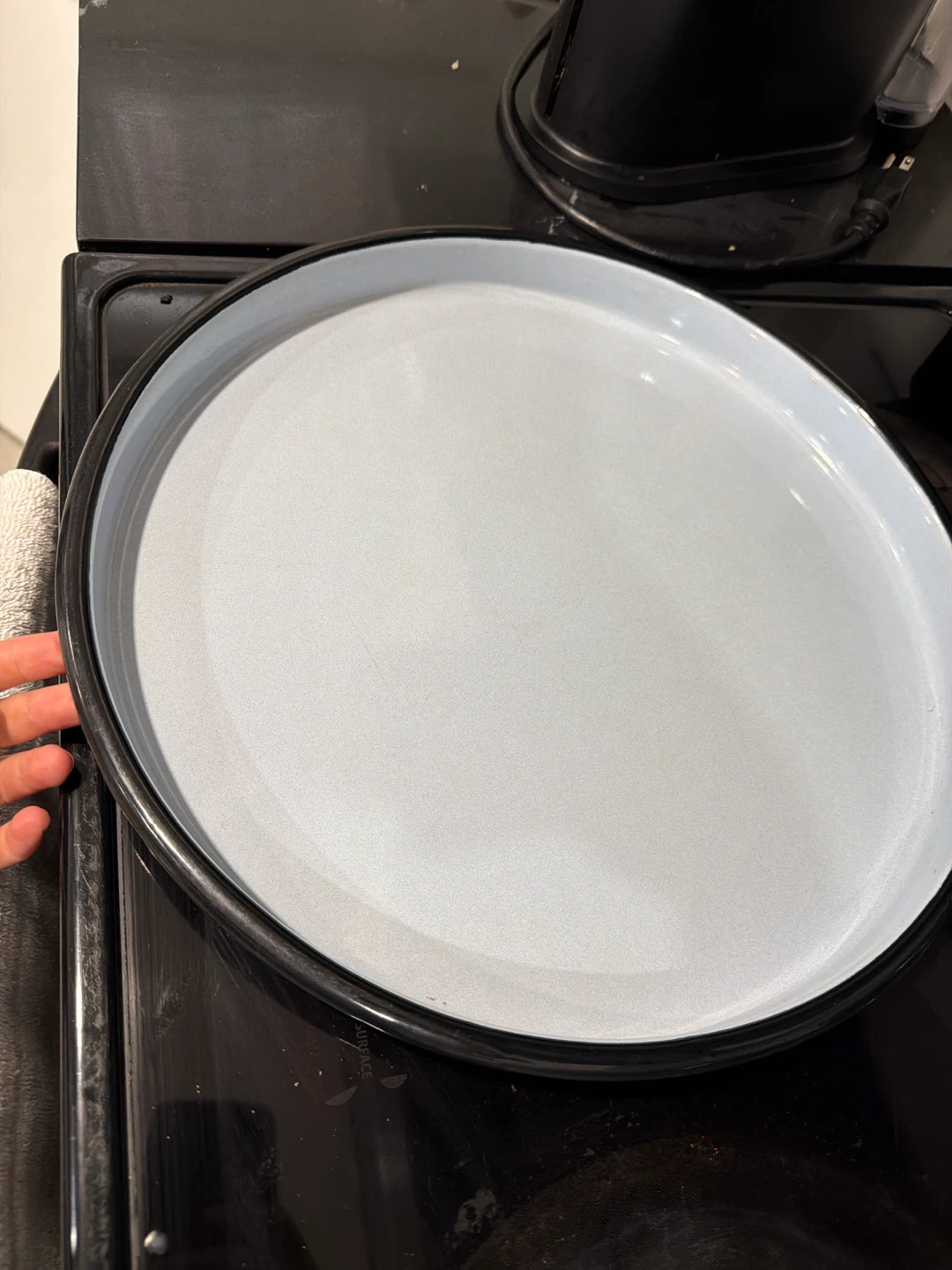 Blue Enamelware Baking Dish