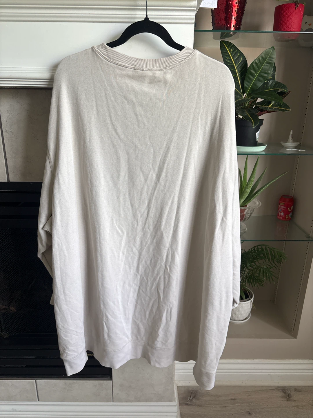 Divided H&M Beige Oversized Sweatshirt Dress - 4XL - photo 4