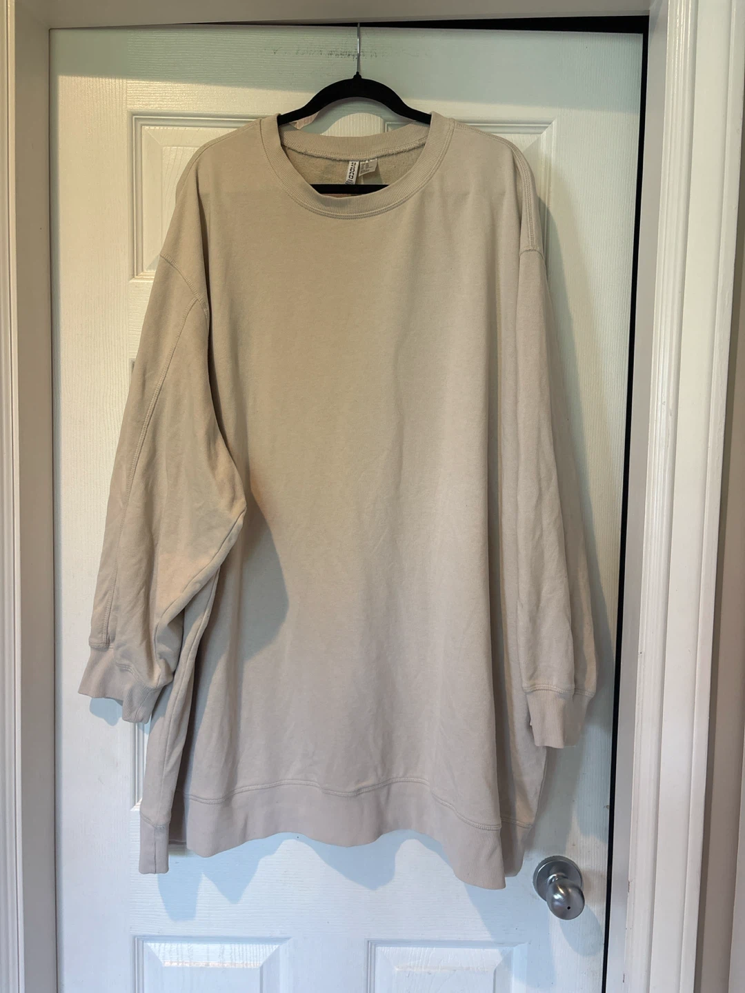 Divided H&M Beige Oversized Sweatshirt Dress - 4XL - photo 5