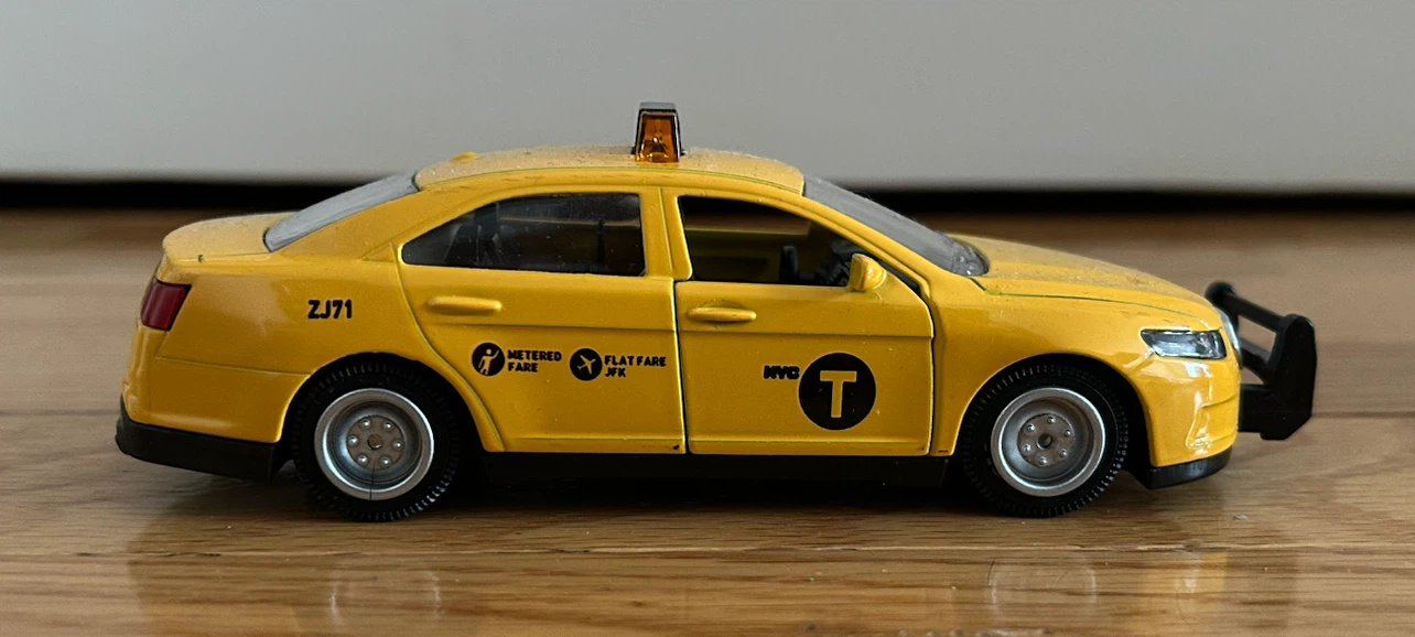 Yellow NYC Taxi Toy Car - photo 2