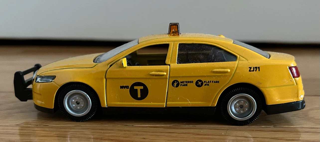 Yellow NYC Taxi Toy Car - photo 5