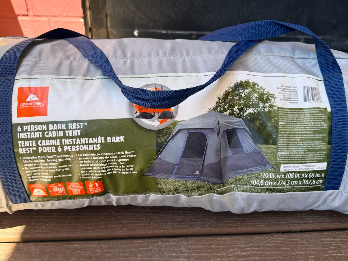 Ozark Trail 6 Person Dark Rest Instant Cabin Tent