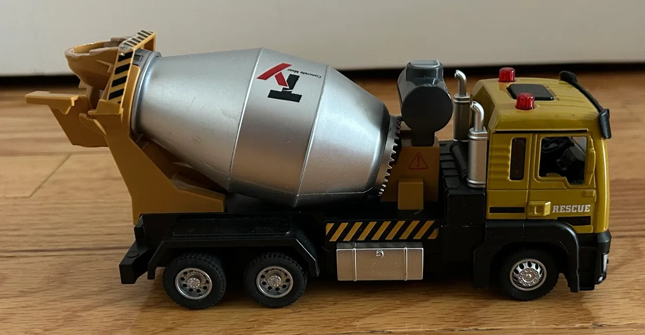 Yellow Concrete Mixer Toy Truck - photo 3
