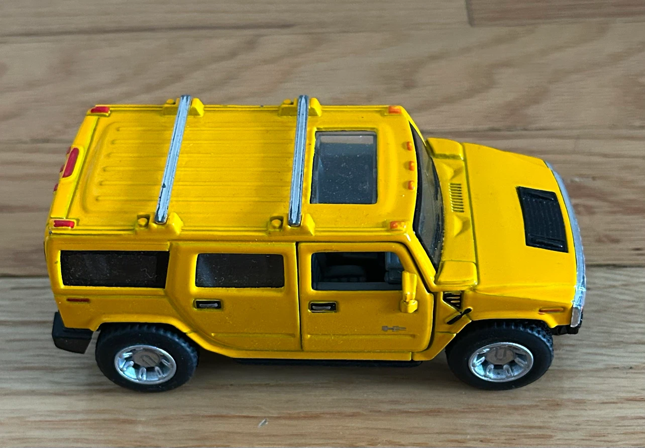 Yellow Hummer H2 Toy Car