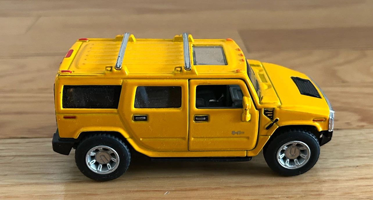 Yellow Hummer H2 Toy Car - photo 2