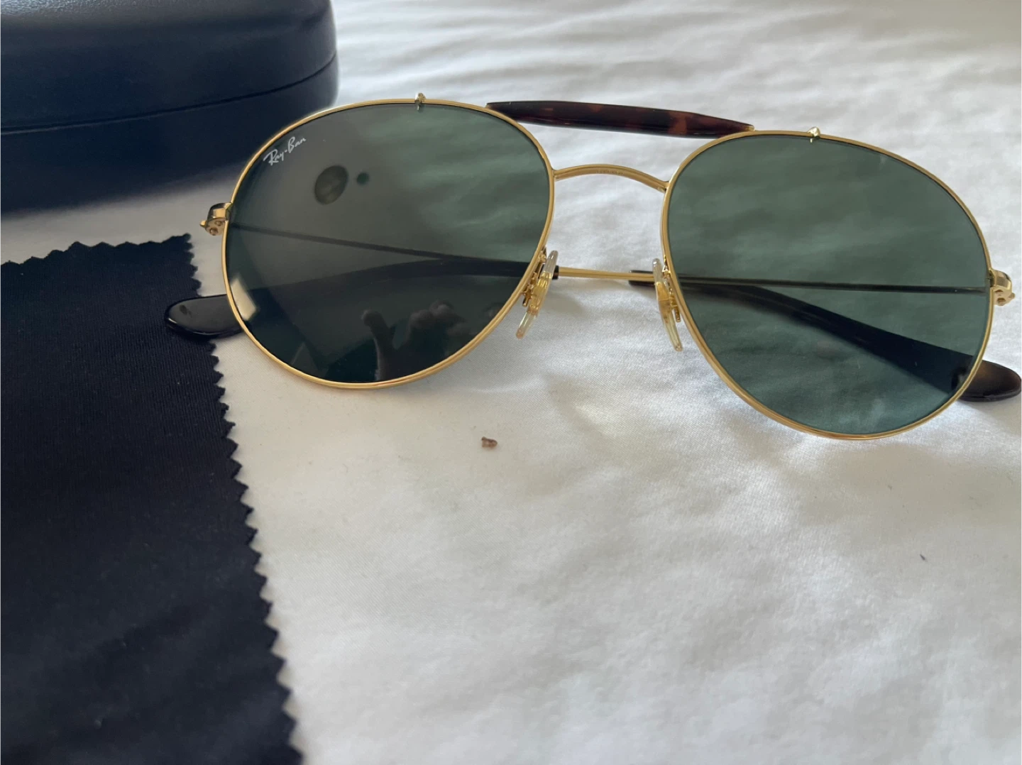 Ray-Ban Aviator Sunglasses with Case and Cloth - photo 4