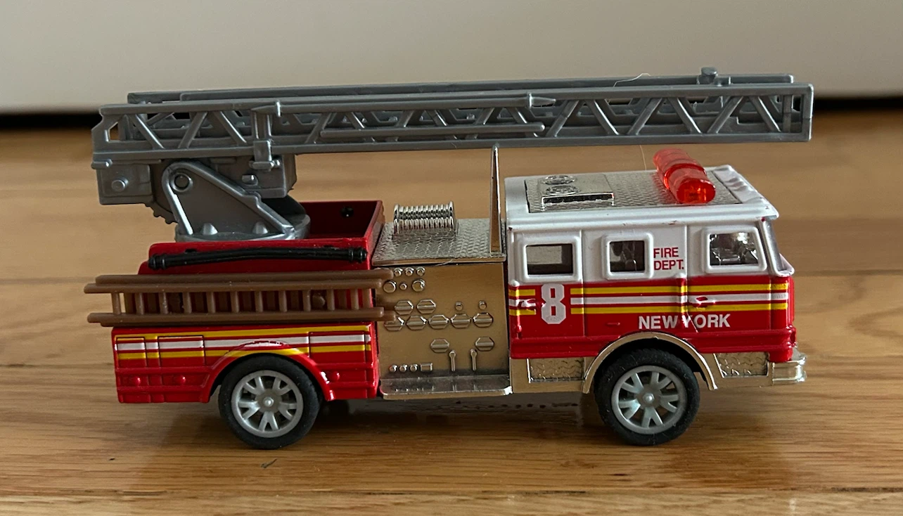 New York Fire Truck Toy Ladder Truck