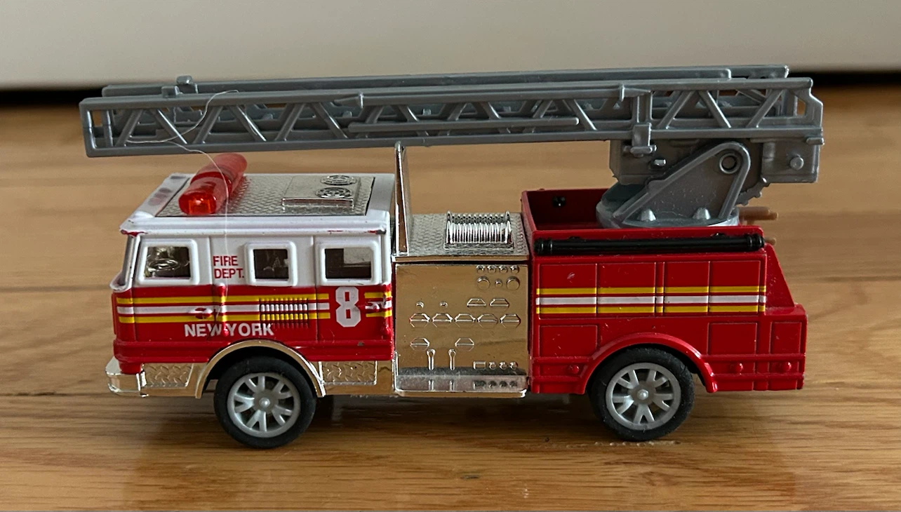 New York Fire Truck Toy Ladder Truck - photo 3