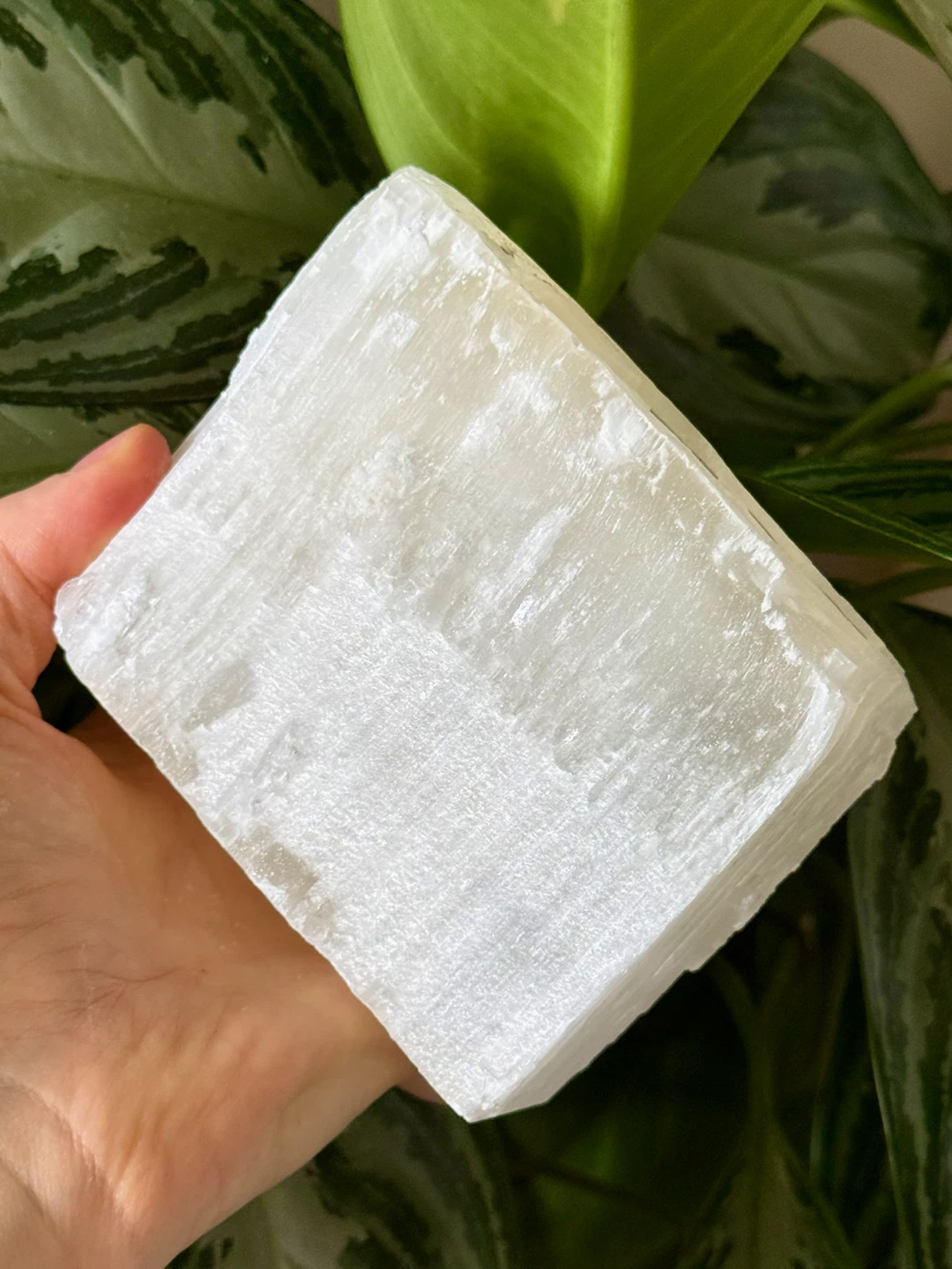Large Moroccan Selenite Crystal Chunk (Heavy)