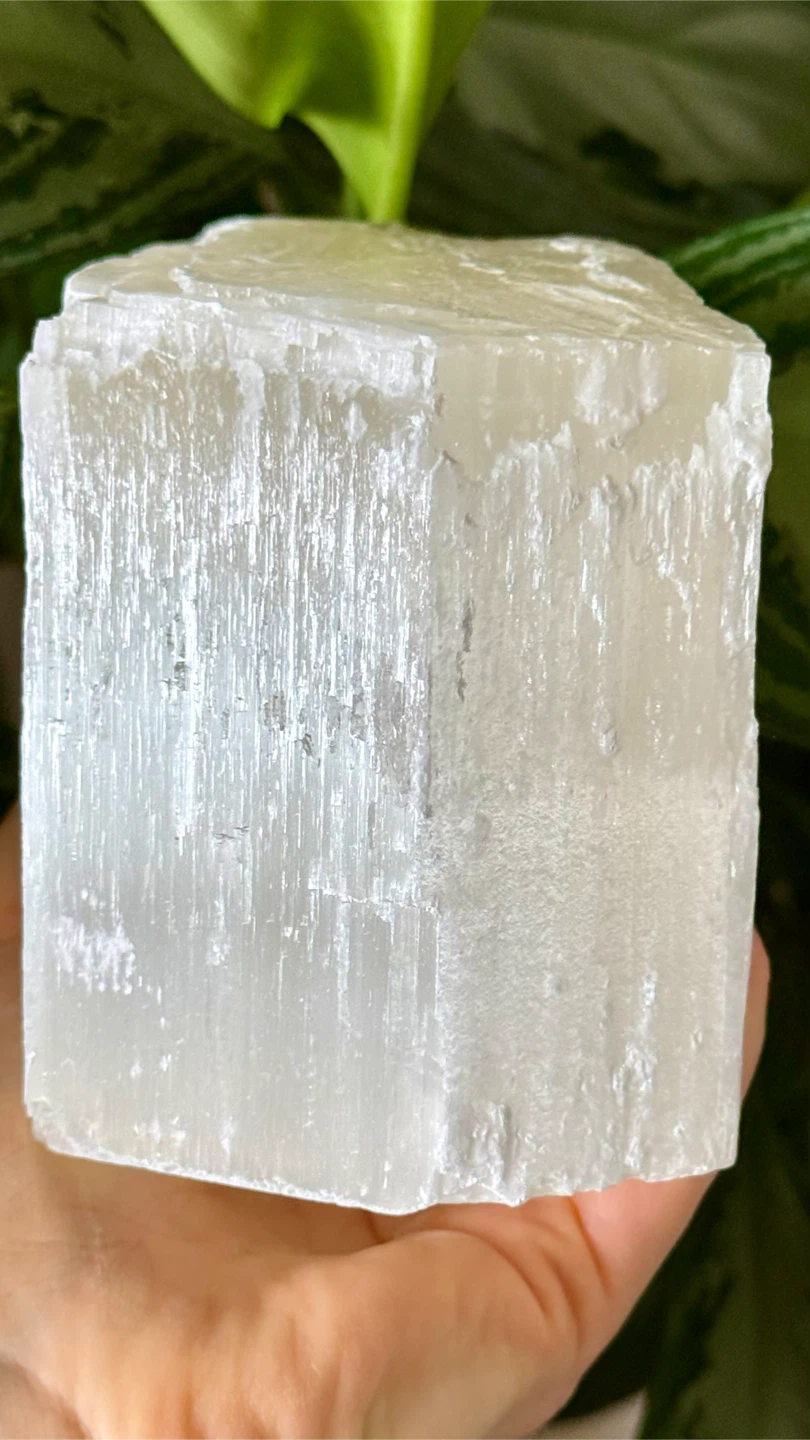 Large Moroccan Selenite Crystal Chunk (Heavy) - photo 3