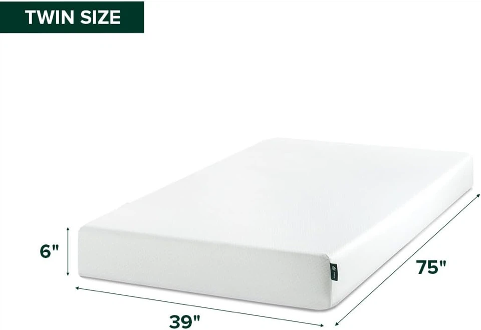 Zinus Twin Mattress and metal frame - photo 4