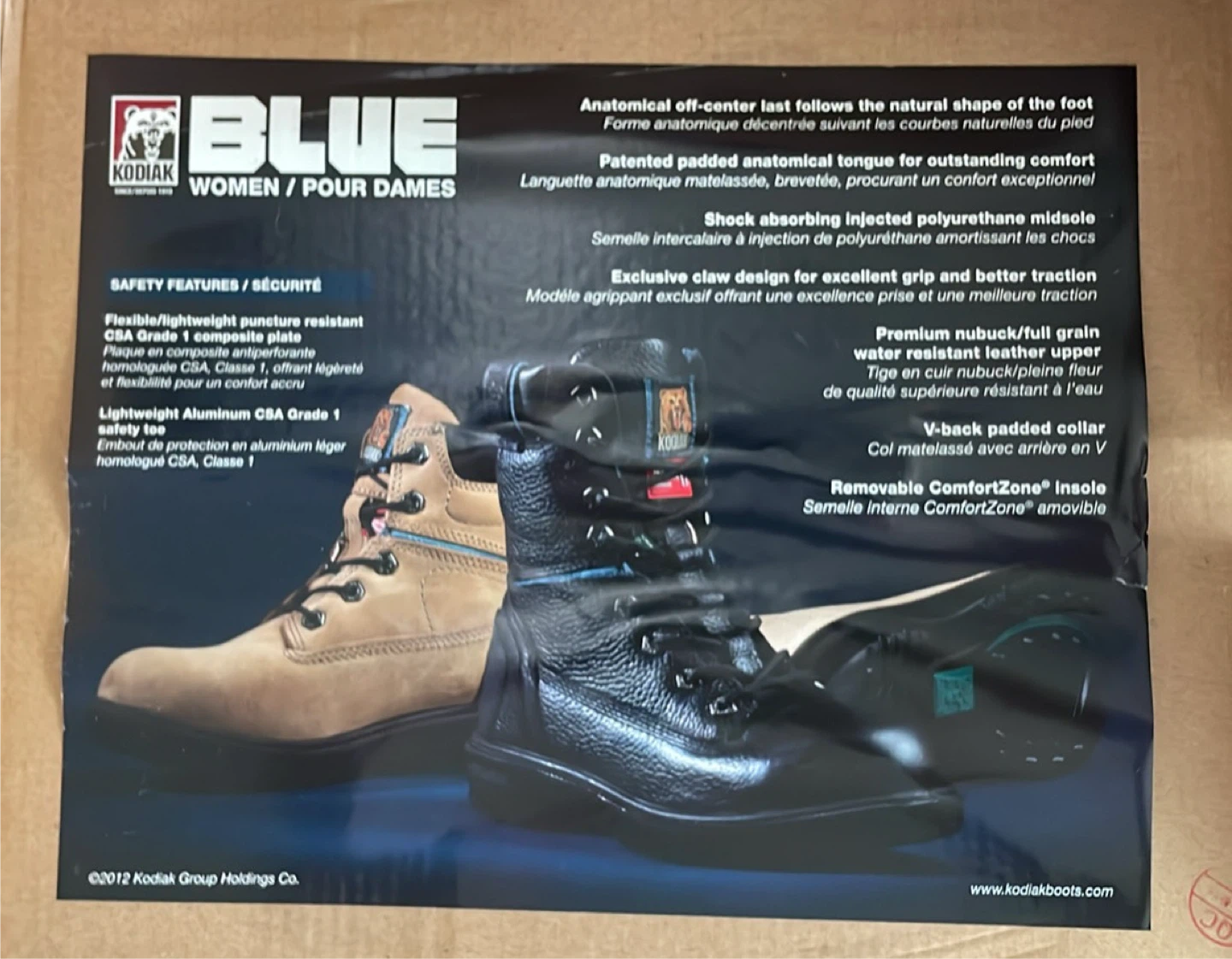Kodiak Blue Women's Composite Toe Work Boots - photo 4