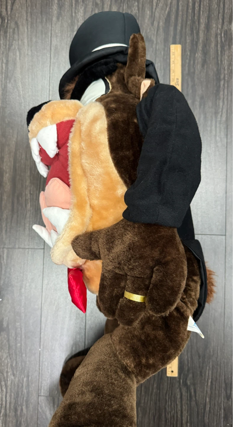 Gigantic RARE Tasmanian Devil (“TAZ”) Wedding Groom 36” Plush - photo 3
