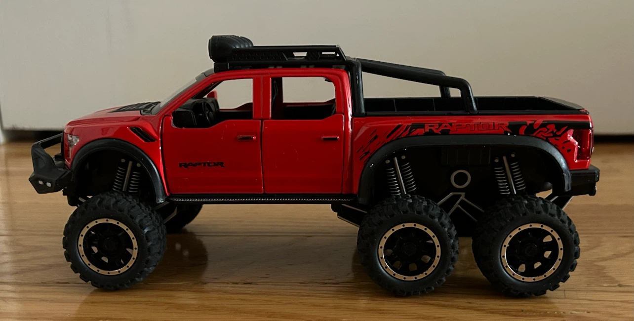 Red "Beast Raptor" Ford F-150 Toy Truck - photo 4