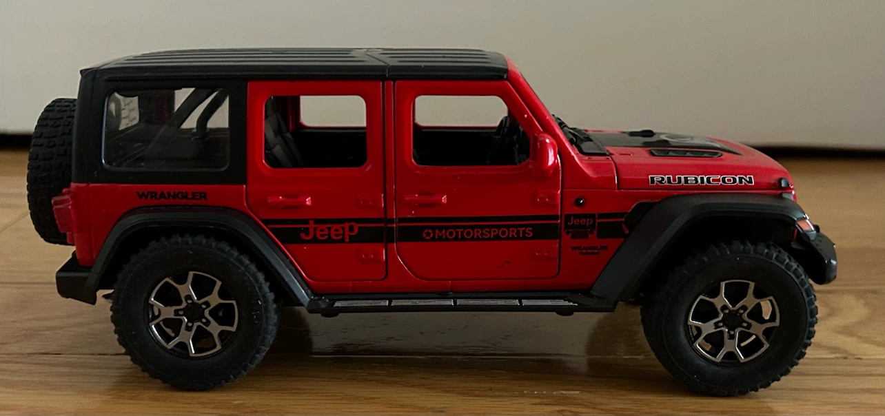 Jeep Wrangler Rubicon Toy Car