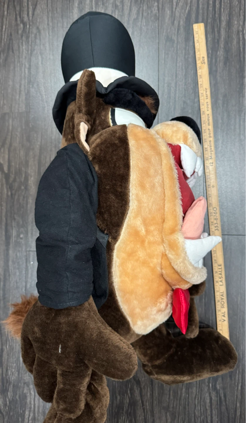 Gigantic RARE Tasmanian Devil (“TAZ”) Wedding Groom 36” Plush - photo 5