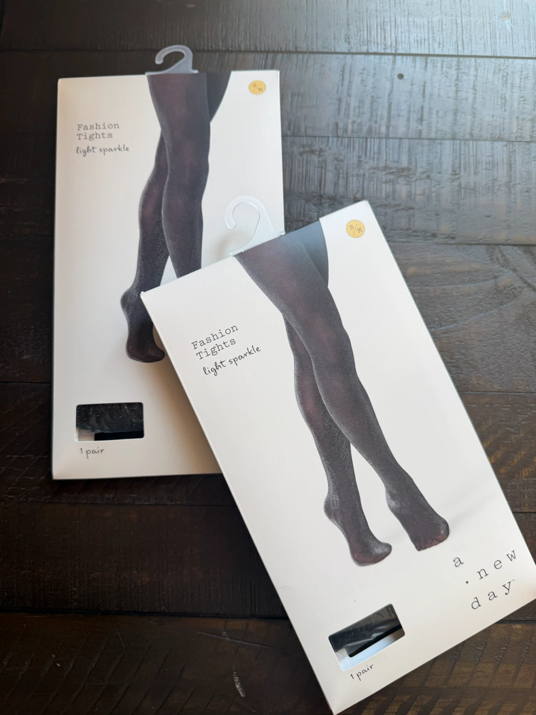 2 New in package! A New Day Black Sparkle Fashion Tights