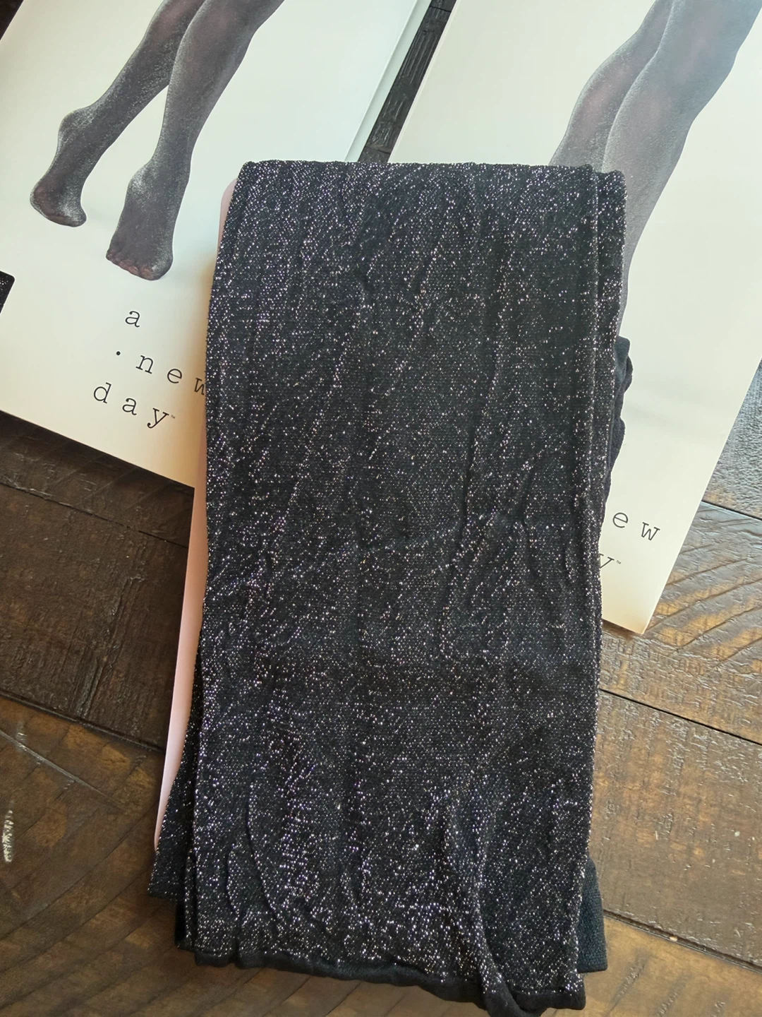 2 New in package! A New Day Black Sparkle Fashion Tights - photo 4