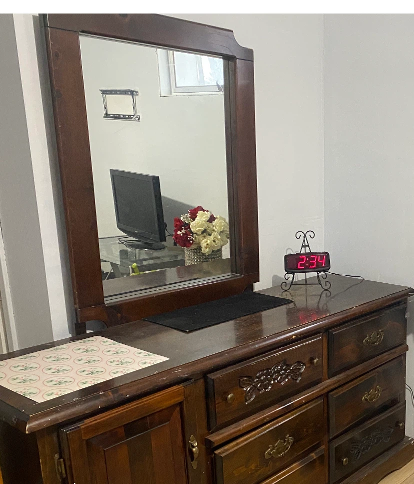 Wooden Dresser only Mirror available