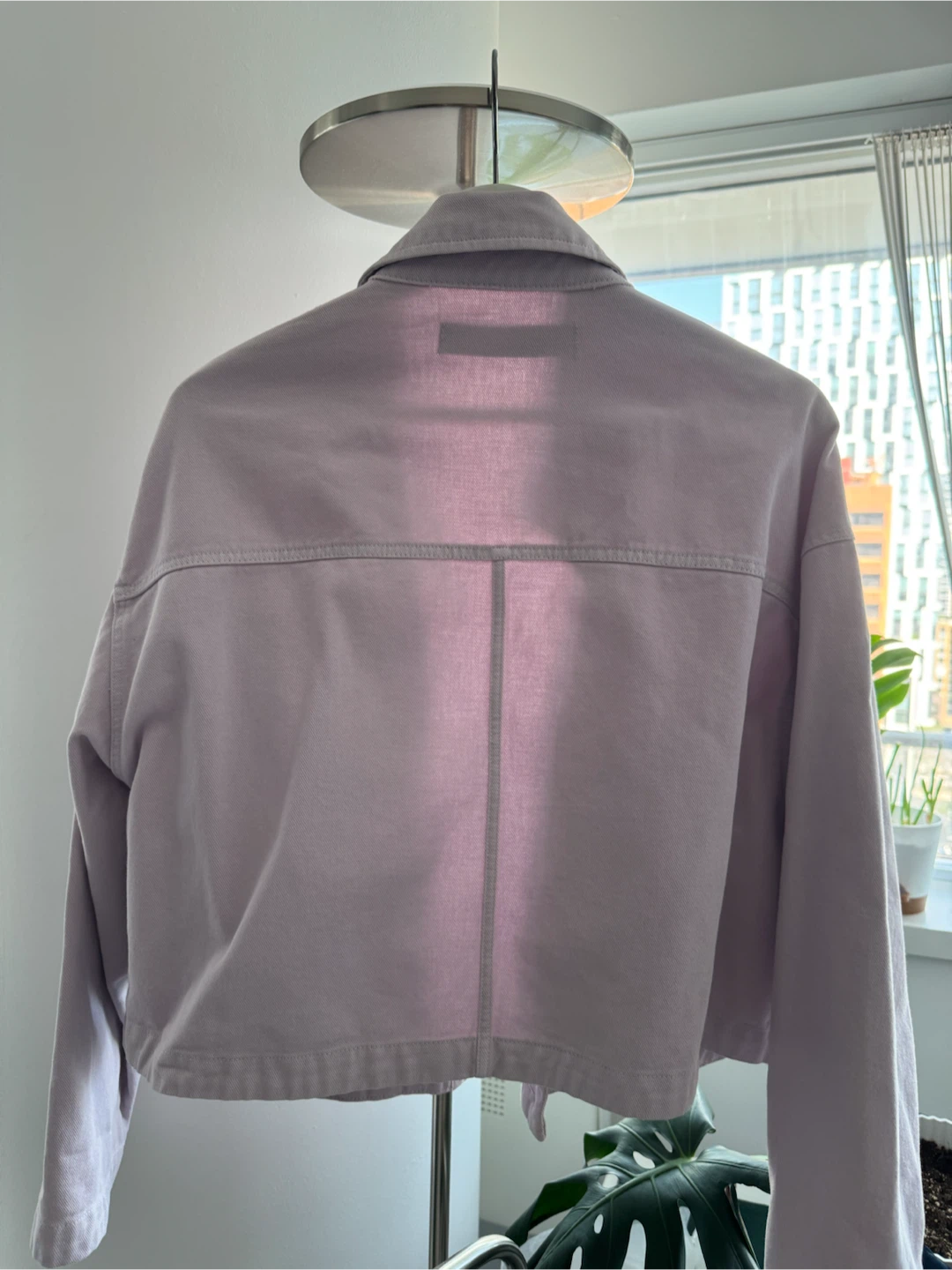 Zara Cropped Jacket - Light Lilac / M - photo 2
