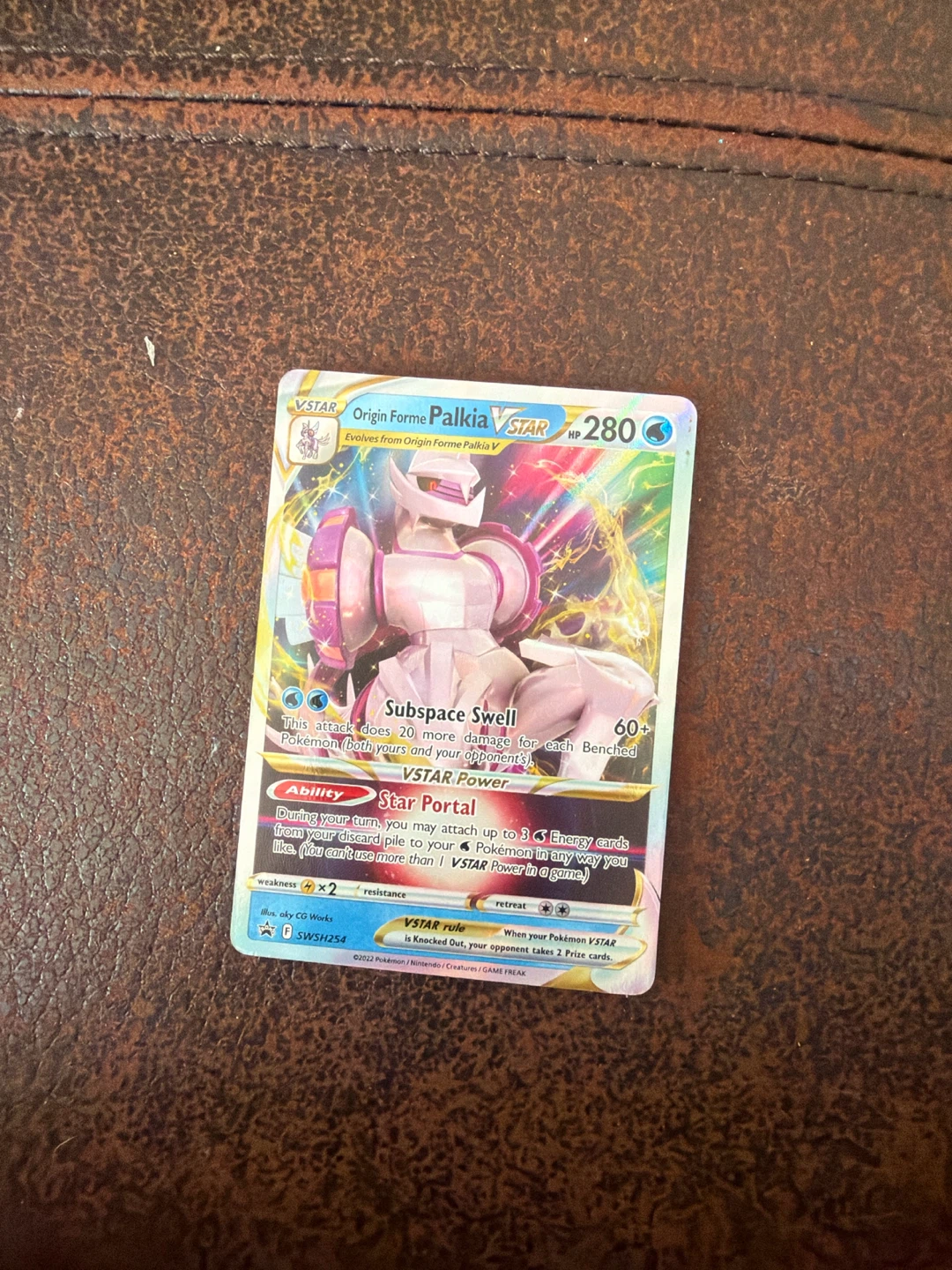 Pokemon Origin Forme Palkia VSTAR SWSH254 Card