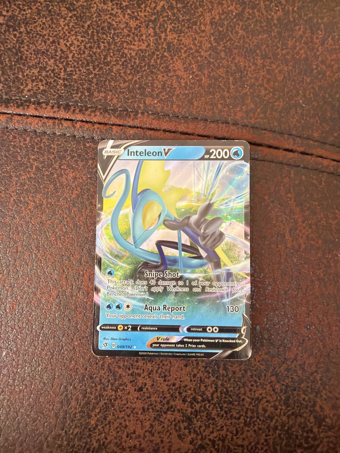 Pokemon Inteleon V Card 049/192