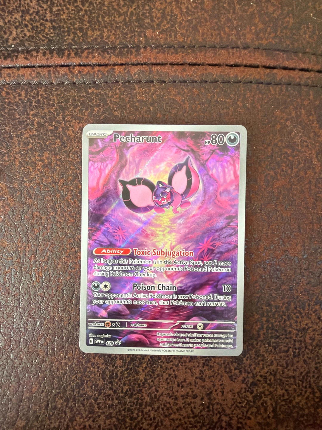 Pokemon Pecharunt Card