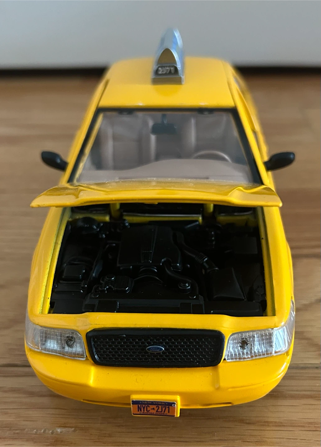Yellow Ford Crown Victoria Taxi Toy Car - photo 2