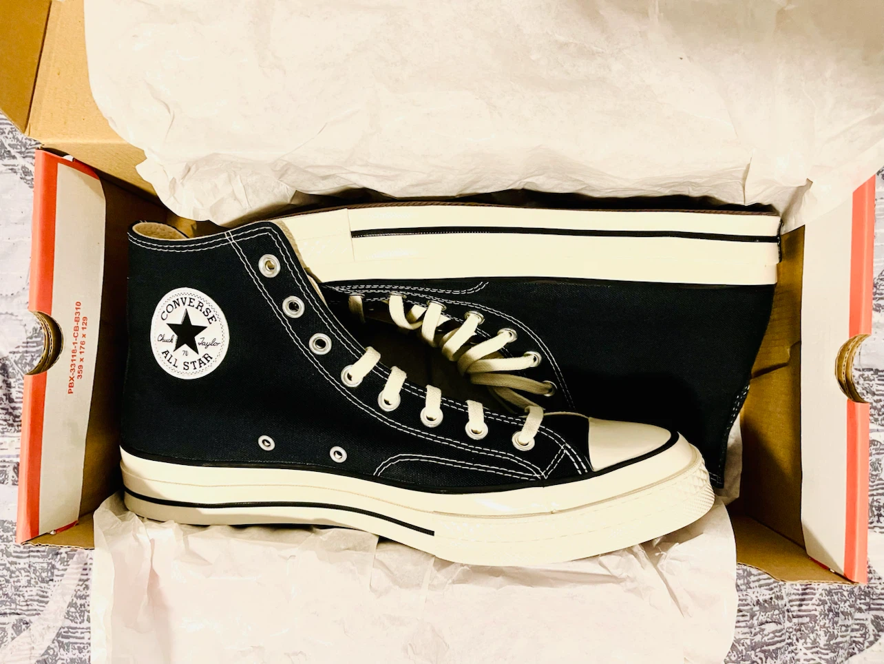 Converse Chuck Taylor 70 High Black Shoes - photo 3