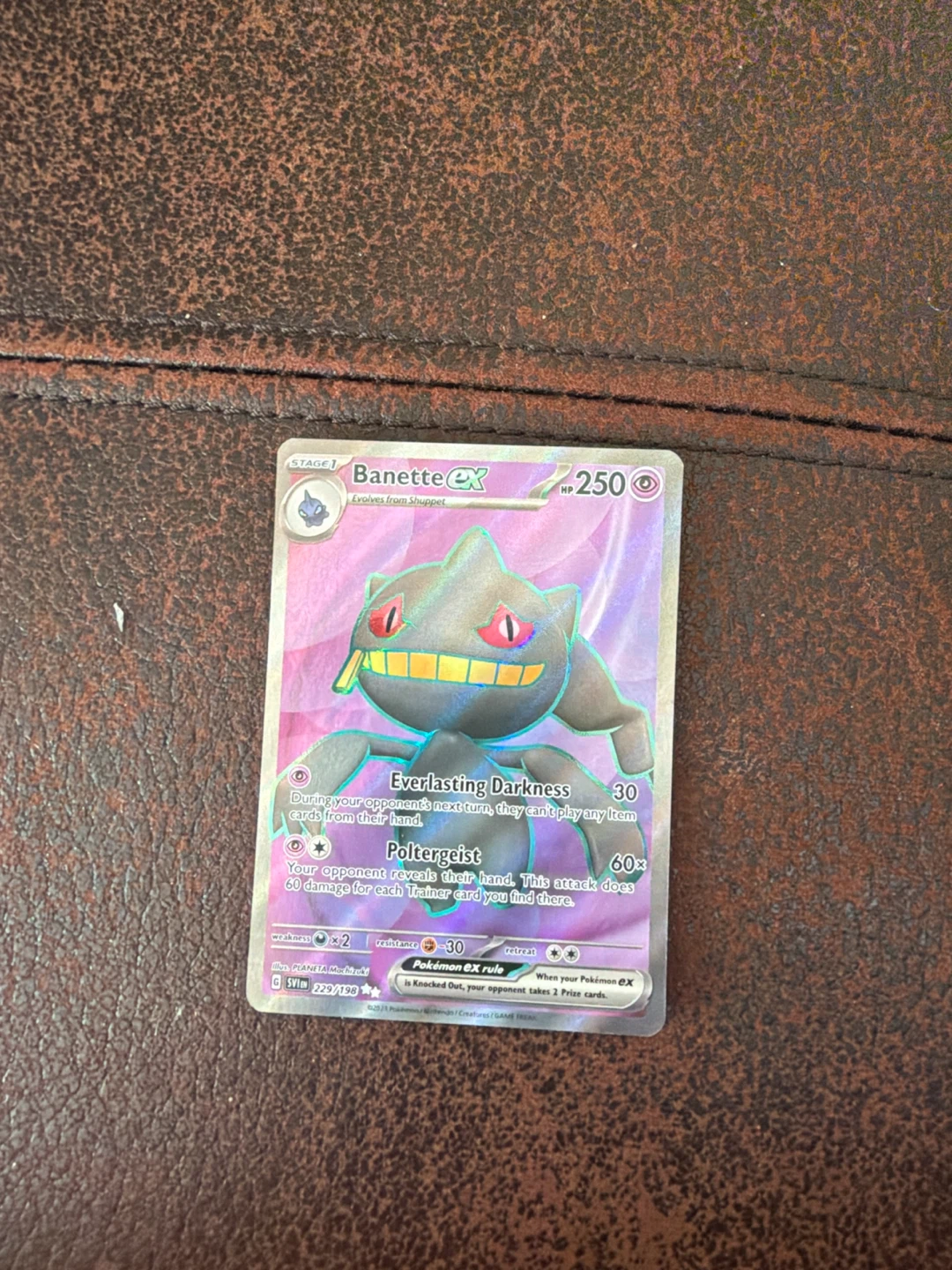 Pokémon Banette EX Card 229/198