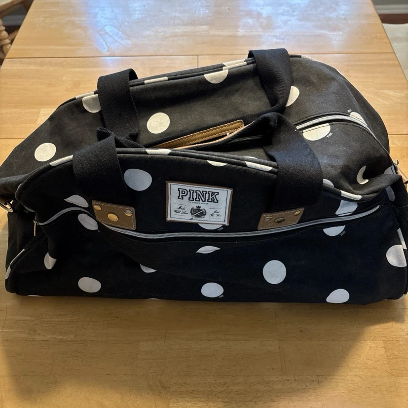 Victoria's Secret PINK Polka Dot Duffle Bag