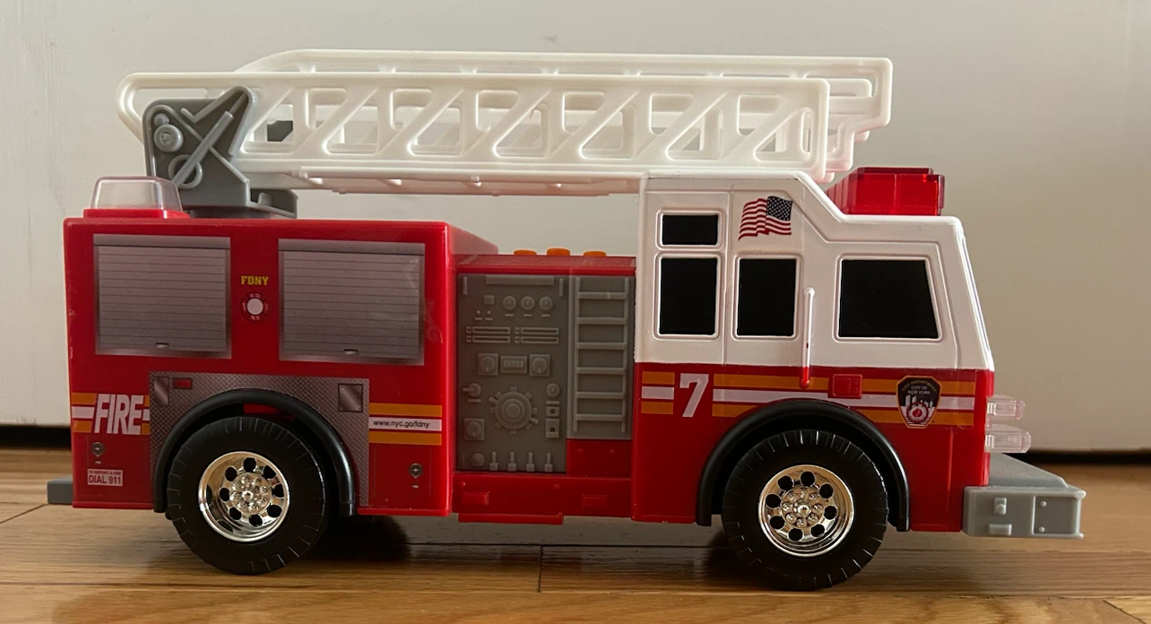 FDNY Fire Truck Toy Ladder Vehicle