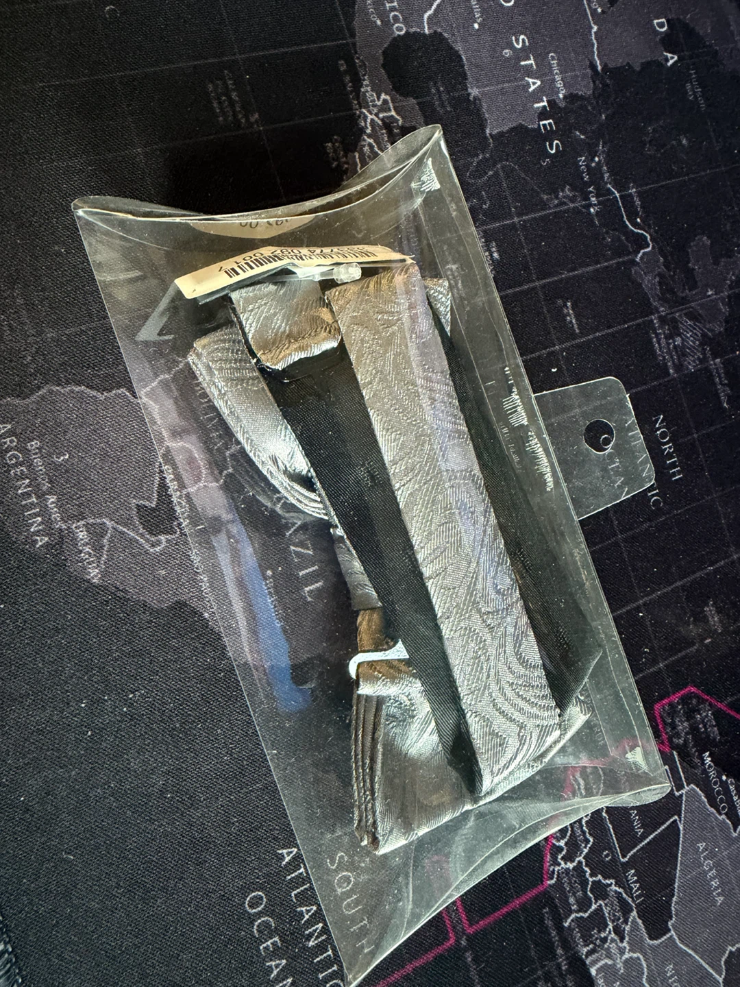 Le Chateau Silver Patterned Bow Tie - photo 2