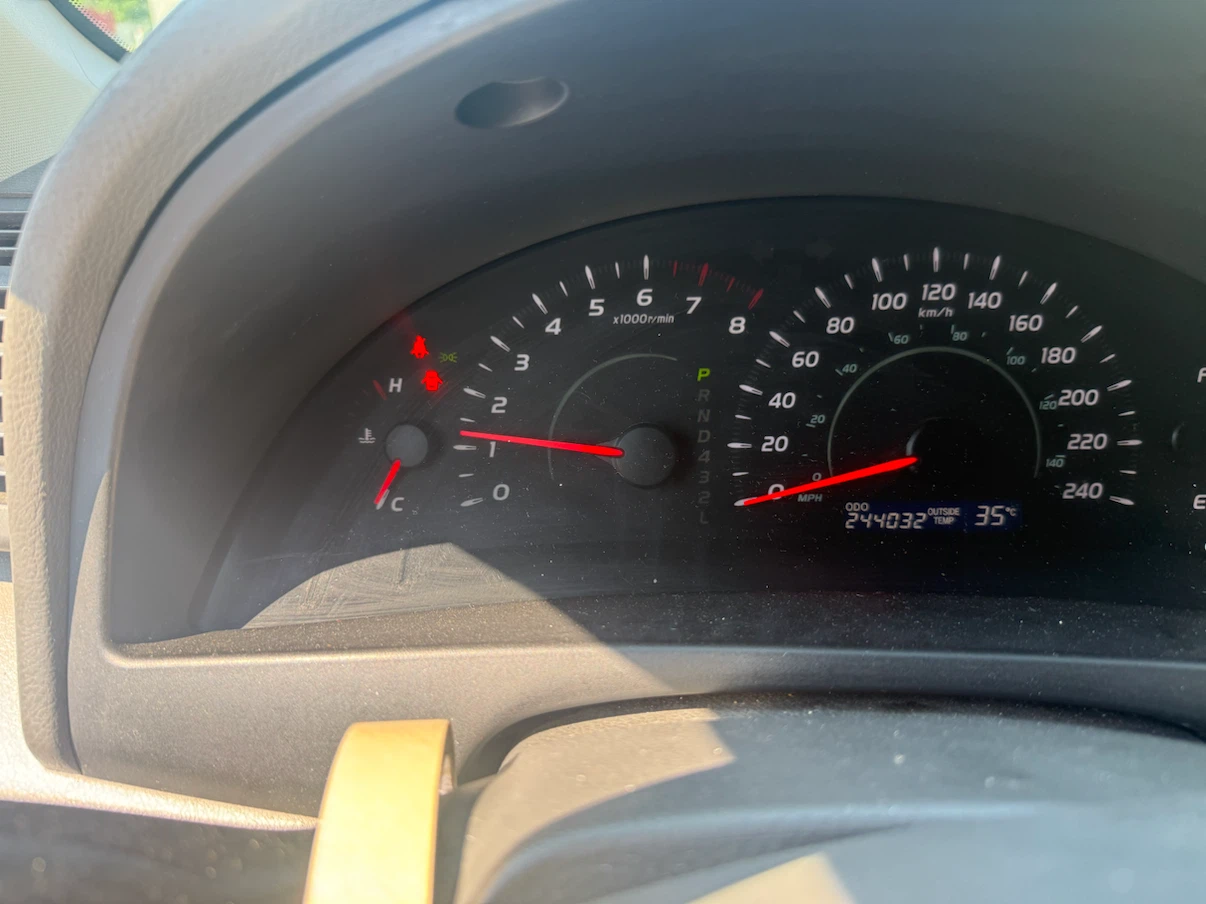 Red Toyota Camry LE Sedan - photo 3