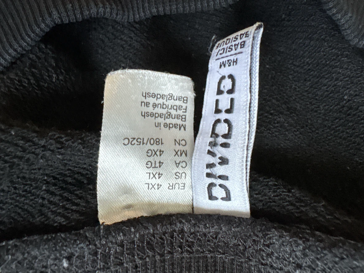 Divided H&M Black Sweatshirt - Size 4XL - photo 4