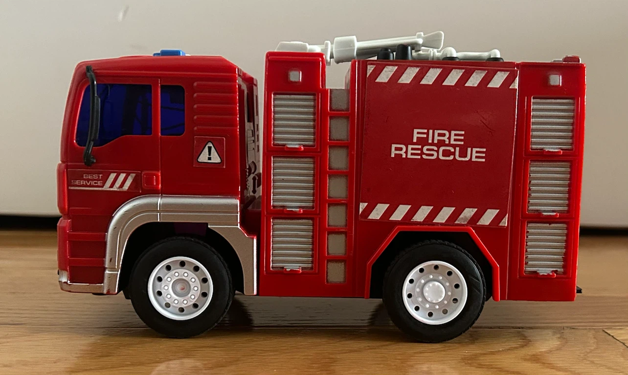 Red Fire Rescue Toy Truck